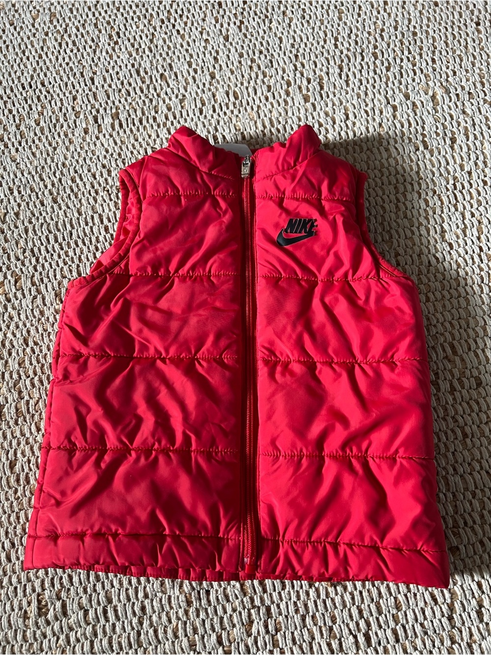 Nike Kids Bright Red Quilted Puffer Vest